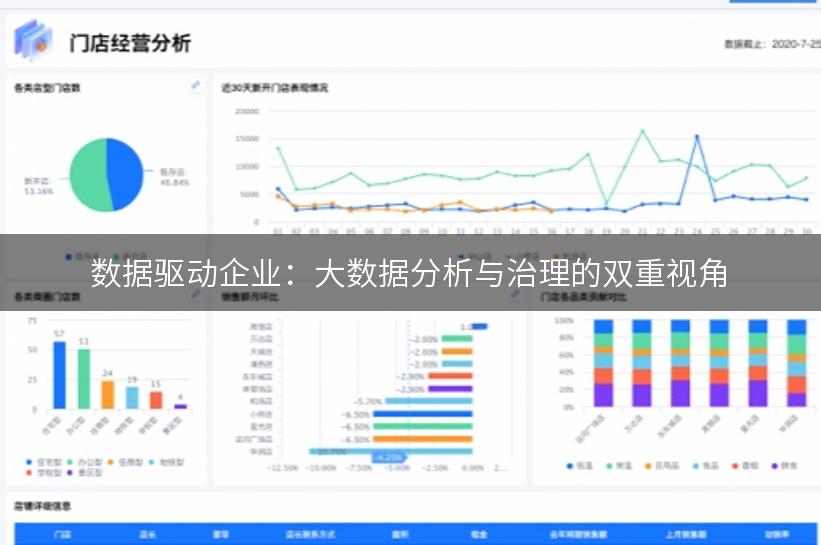 数据驱动企业：大数据分析与治理的双重视角