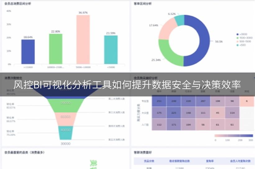 风控BI可视化分析工具如何提升数据安全与决策效率