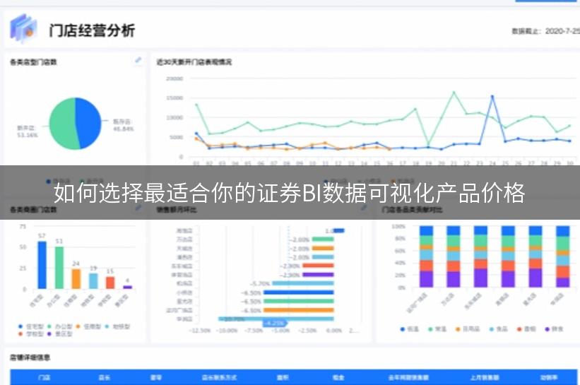 如何选择最适合你的证券BI数据可视化产品价格