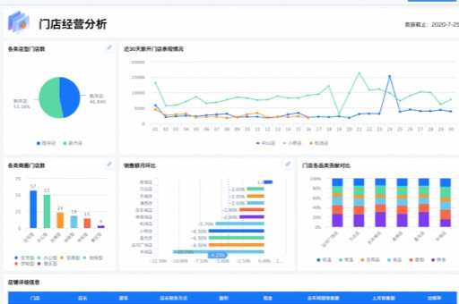 中国百强连锁零售数据BI - 了解零售业务中的关键统计数据